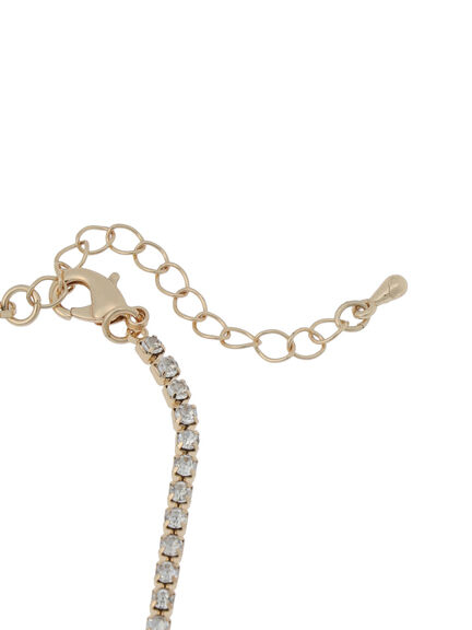 ラインストーンネックレス（ゴールド）｜Te chichi（テチチ）通販