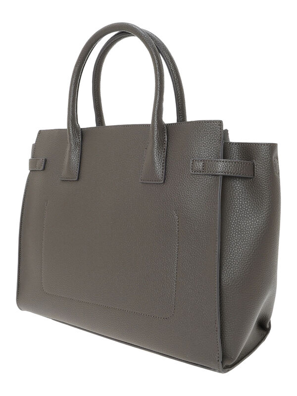 グレー ハンドバッグ~~~ ポイントベルトハンドBAG（グレー/キャメル/バッグ/バッグ・ポーチ