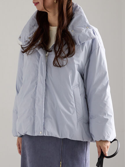 スタンドカラーショートダウンジャケット《2025winter catalog item》（オフホワイト/ブラック/ブルー）｜Te chichi（テチチ）通販