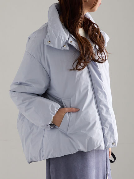 スタンドカラーショートダウンジャケット《2025winter catalog item》（オフホワイト/ブラック/ブルー）｜Te chichi（テチチ）通販