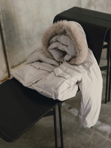 【宮本茉由着用】フードショートダウンジャケット（ブラック/カーキ/Ｓグレー）｜Te chichi（テチチ）通販