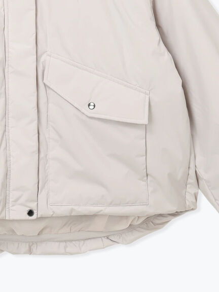 【宮本茉由着用】フードショートダウンジャケット（ブラック/カーキ/Ｓグレー）｜Te chichi（テチチ）通販