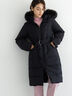 【宮本茉由着用】フードロングダウンコート（ブラック）｜Te chichi（テチチ）通販