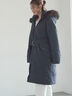 【宮本茉由着用】フードロングダウンコート（ブラック/ネイビー）｜Te chichi（テチチ）通販