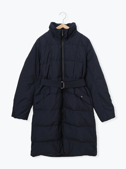 【宮本茉由着用】フードロングダウンコート（ブラック/ネイビー）｜Te chichi（テチチ）通販