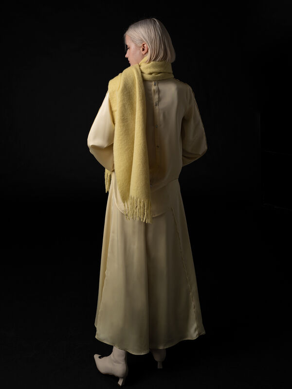 セール】 【Atelier Bonheur】イエローカラーマフラー（イエロー