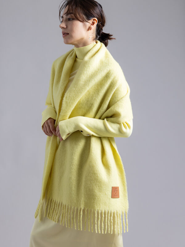セール】 【Atelier Bonheur】イエローカラーマフラー（イエロー