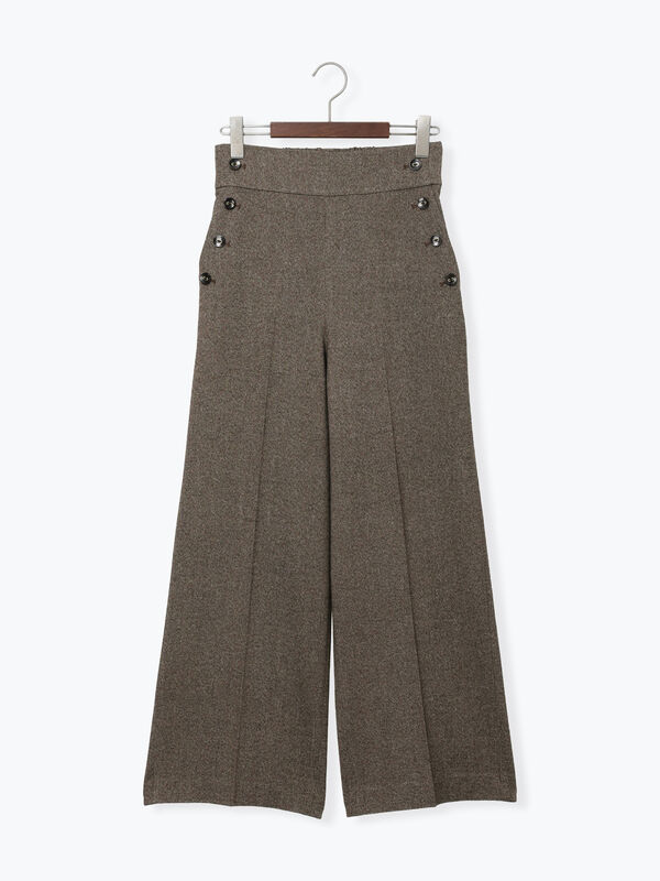 セール】 ツイードワイドパンツ（セットアップ可）《2025winter