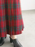 チェックアソートロングプリーツスカート(ブラック/レッド/ブラウン/ネイビー)|Te chichi(テチチ)通販