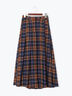 チェックアソートロングプリーツスカート(ブラック/レッド/ブラウン/ネイビー)|Te chichi(テチチ)通販
