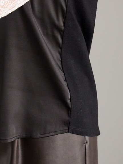 前後2WAYサテン&スムースキャミソール（グレー/チャコールグレー/ブラック）｜Te chichi（テチチ）通販