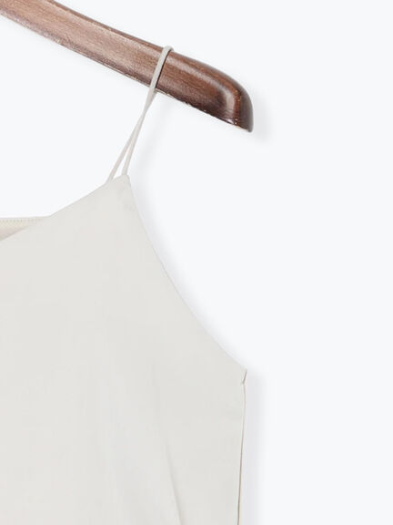 前後2WAYサテン&スムースキャミソール（グレー/チャコールグレー/ブラック）｜Te chichi（テチチ）通販