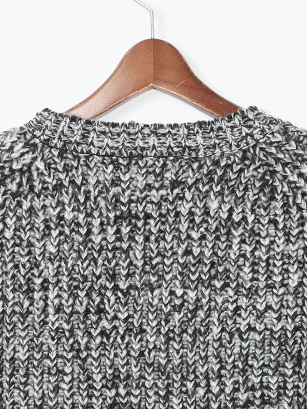 ループ編みポンチョ（グレー/トップス/ニット・セーター）| Te chichi