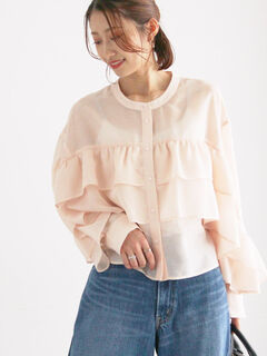 テチチ　フリル　ジレ Te chichi｜【WEB限定】チュールフリルベスト | Rakuten Fashion(楽天