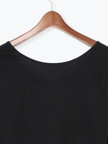 ヘルスヒートインナー(Uネック)（オフホワイト/ブラック）｜Te chichi（テチチ）通販