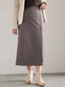 スエードサイドZIPスカート（チャコールグレー）｜Te chichi（テチチ）通販