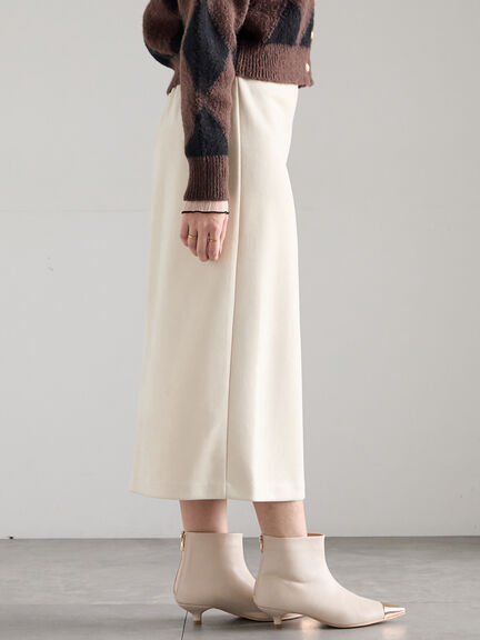 スエードサイドZIPスカート（オフホワイト/チャコールグレー/ブルー）｜Te chichi（テチチ）通販