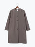 【宮本茉由着用】ウールメルトンノーカラーロングコート《2025winter catalog item》（ベージュ/モカ/ネイビー）｜Te chichi（テチチ）通販