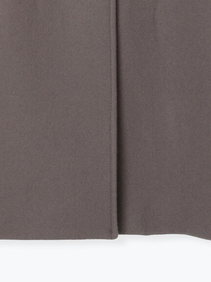 【宮本茉由着用】ウールメルトンノーカラーロングコート《2025winter catalog item》（ベージュ/モカ/ネイビー）｜Te chichi（テチチ）通販