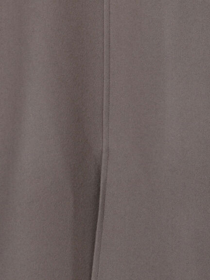 【宮本茉由着用】ウールメルトンノーカラーロングコート《2025winter catalog item》（ベージュ/モカ/ネイビー）｜Te chichi（テチチ）通販