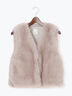 ショートファーベスト(グレー/ベージュ)|Te chichi(テチチ)通販