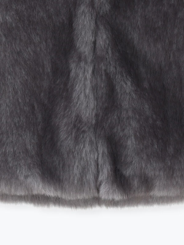 セール】 ショートファーベスト《2025winter catalog item》（グレー