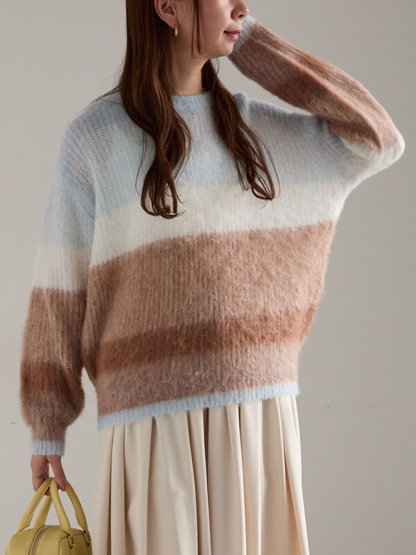 セール】 グラデーションニット《2025winter catalog item》（ミント