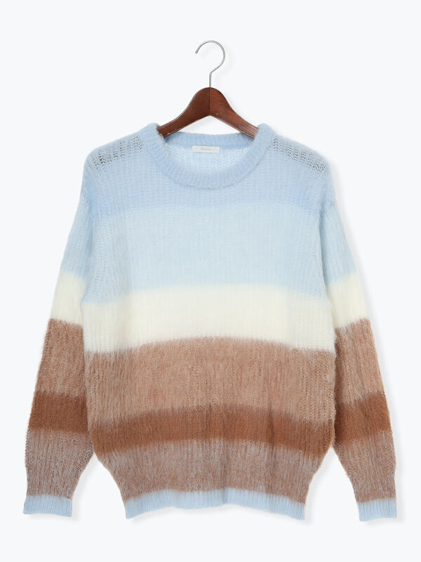 セール】 グラデーションニット《2025winter catalog item》（ミント