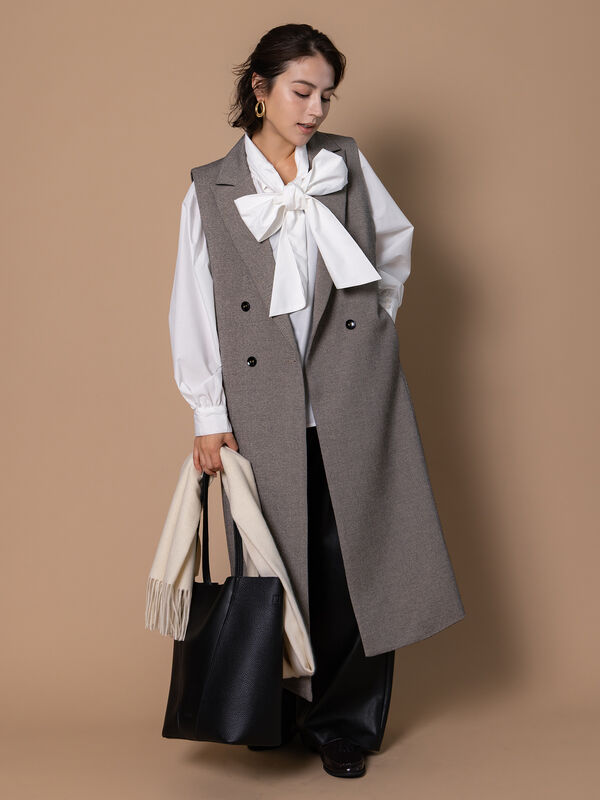 セール】 ビッグリボン2WAYブラウス《2025winter catalog item》（オフ