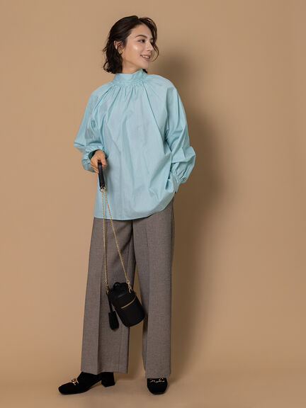 ビッグリボン2WAYブラウス《2025winter catalog item》（オフホワイト/ミント/サックスブルー）｜Te chichi（テチチ）通販