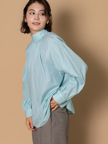 ビッグリボン2WAYブラウス《2025winter catalog item》（オフホワイト/ミント/サックスブルー）｜Te chichi（テチチ）通販