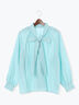 ビッグリボン2WAYブラウス《2025winter catalog item》（オフホワイト/ミント/サックスブルー）｜Te chichi（テチチ）通販