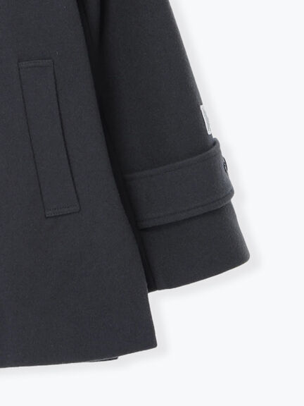 【宮本茉由着用】ウールメルトンスタンドショートコート（チャコールグレー/ブラック）｜Te chichi（テチチ）通販