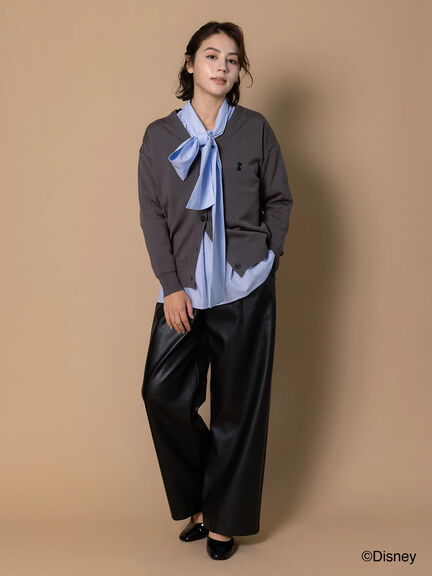 【Disney】101/刺繍Vネックカーディガン（オフホワイト/グレー/ネイビー）｜Te chichi（テチチ）通販