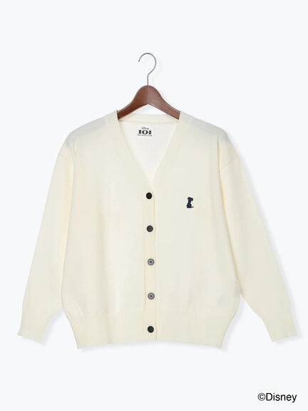 【Disney】101/刺繍Vネックカーディガン（オフホワイト/グレー/ネイビー）｜Te chichi（テチチ）通販