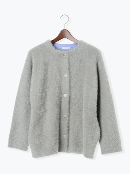 【R by Te chichi】ダブルフェイスフェザーカーディガン（オフホワイト/グレー/レッド/パープル）｜Te chichi（テチチ）通販