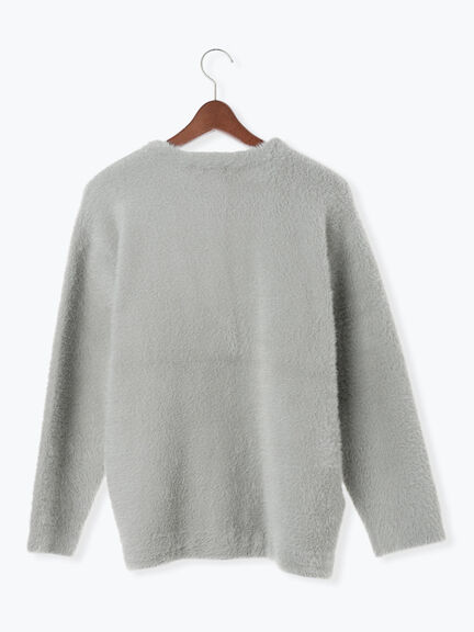 【R by Te chichi】ダブルフェイスフェザーカーディガン（オフホワイト/グレー/レッド/パープル）｜Te chichi（テチチ）通販