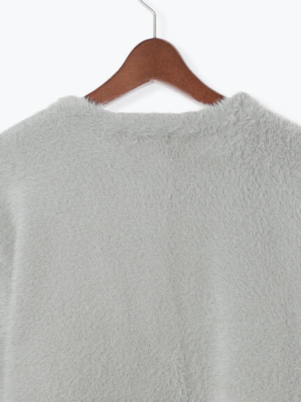 【R by Te chichi】ダブルフェイスフェザーカーディガン（オフホワイト/グレー/レッド/パープル）｜Te chichi（テチチ）通販