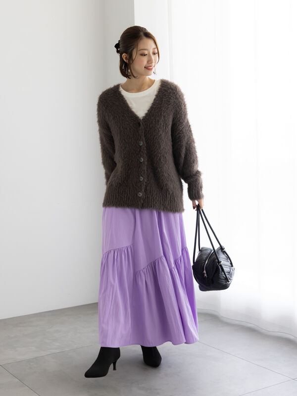 LOEWE パープルスカート インディゴ 36 LOEWE パープルスカート インディゴ 36 LOEWE パープルスカート