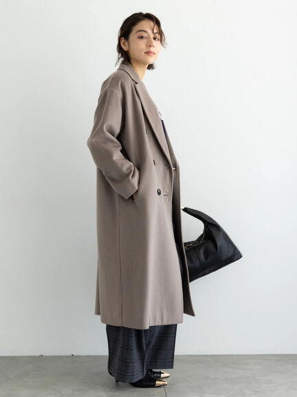 【宮本茉由着用】チェスターコート（チャコールグレー/モカ/ブルー）｜Te chichi（テチチ）通販