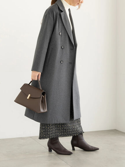 【宮本茉由着用】チェスターコート（チャコールグレー/モカ/ブルー）｜Te chichi（テチチ）通販