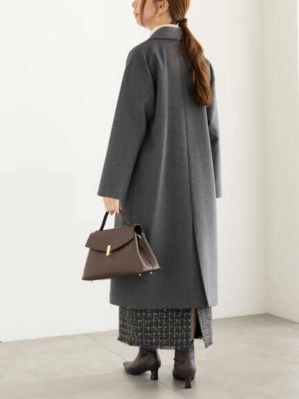 【宮本茉由着用】チェスターコート（チャコールグレー/モカ/ブルー）｜Te chichi（テチチ）通販