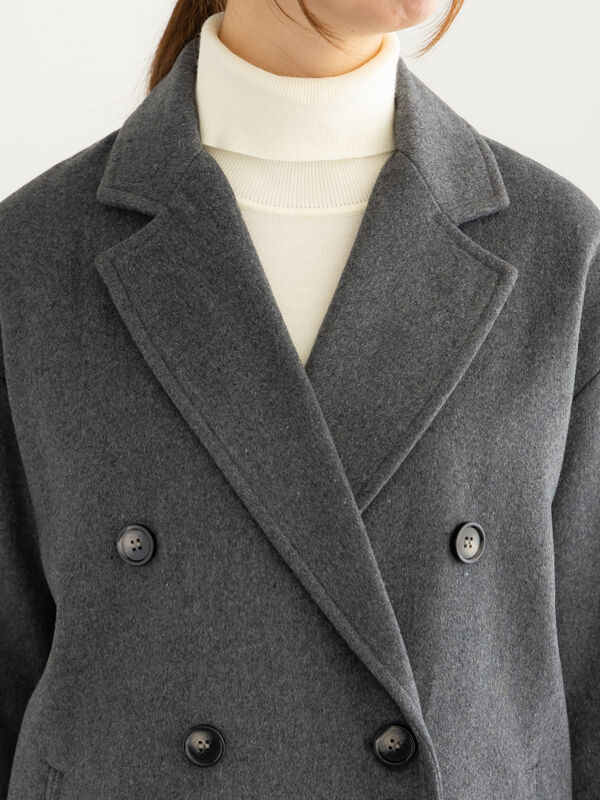 チェスターコート（チャコールグレー/モカ/ブルー/アウター/コート