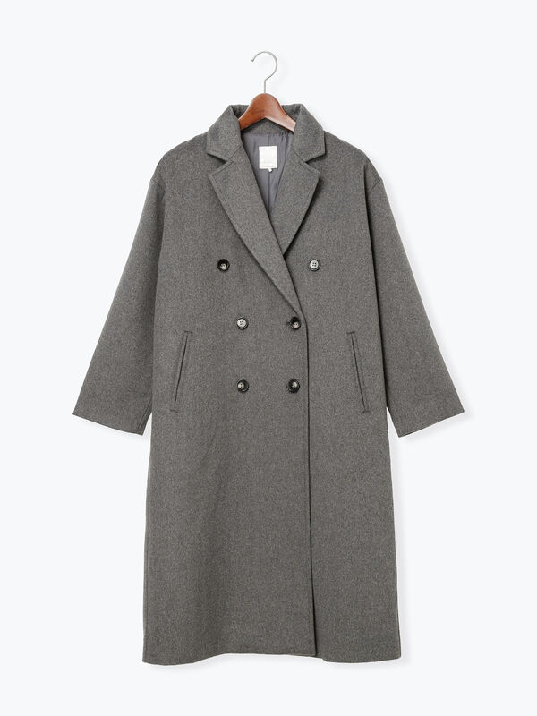 チェスターコート（チャコールグレー/モカ/ブルー/アウター/コート