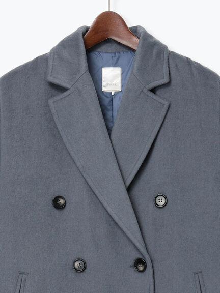 【宮本茉由着用】チェスターコート（チャコールグレー/モカ/ブルー）｜Te chichi（テチチ）通販