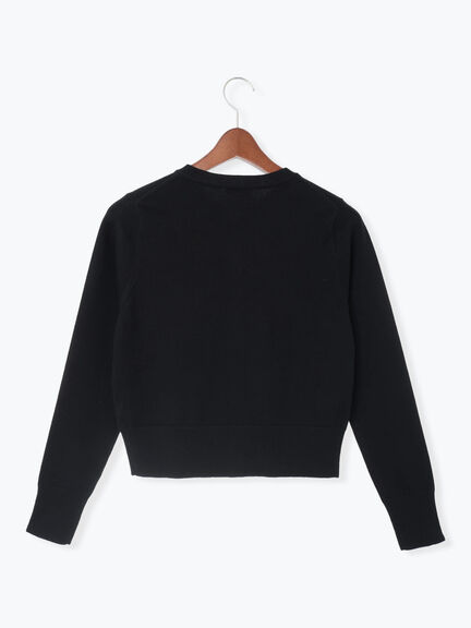 ビジューニットコンパクトカーディガン（グレー/ブラック/レッド）｜Te chichi（テチチ）通販