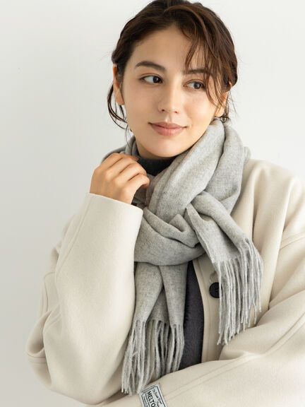 ウールプレーンストール（オフホワイト/ボルドー/キャメル/Ｓグレー）｜Te chichi（テチチ）通販