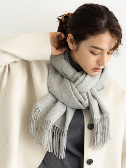 ウールプレーンストール（オフホワイト/ボルドー/キャメル/Ｓグレー）｜Te chichi（テチチ）通販