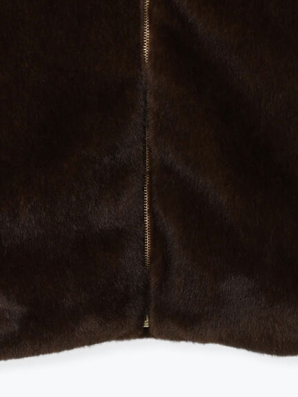 【宮本茉由着用】グラデーションファースタンドジャケット（グレー/ブラウン）｜Te chichi（テチチ）通販