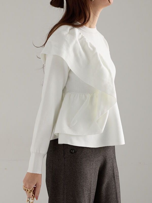 ふりふりページとなります。 セール】 アシンメトリーフリルニット《2025winter catalog item